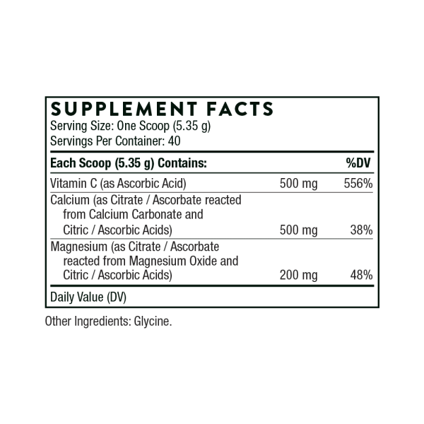 Cal-Mag Citrate ingredients