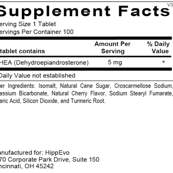 DHEA Mini ingredients