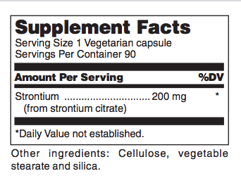 Strontium ingredients