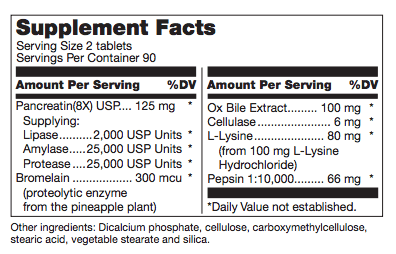 Ultrazyme ingredients