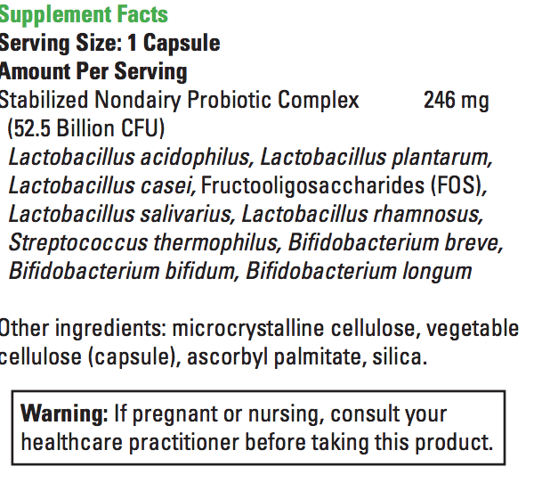 mega probiotic ingredients
