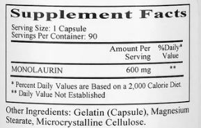 Monolaurin Ingredients Monolaurin Ingredients
