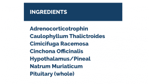 Pituitary liquescence ingredients