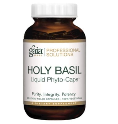 Holy Basil label