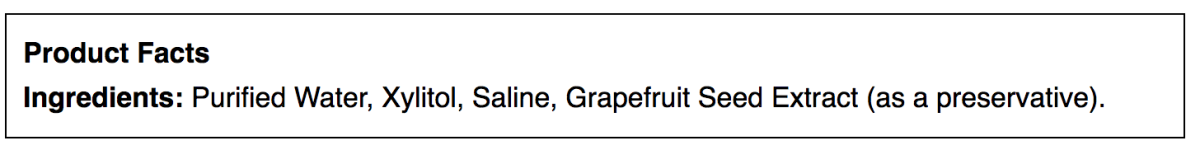 xlear ingredients