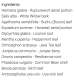 Bucco ingredients