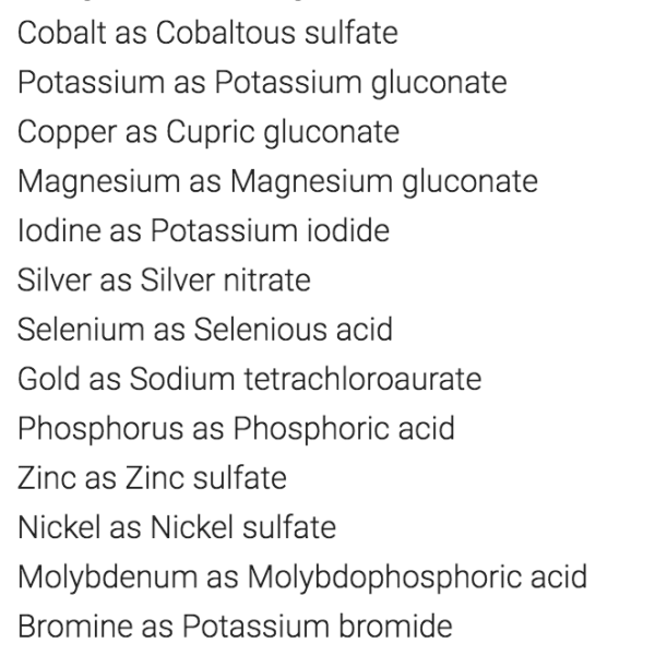 Somaplex Multi ingredients