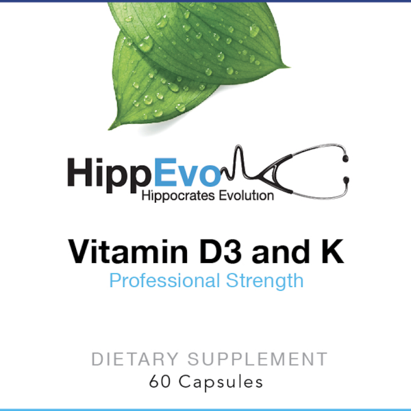 Vitamin D3 and K label