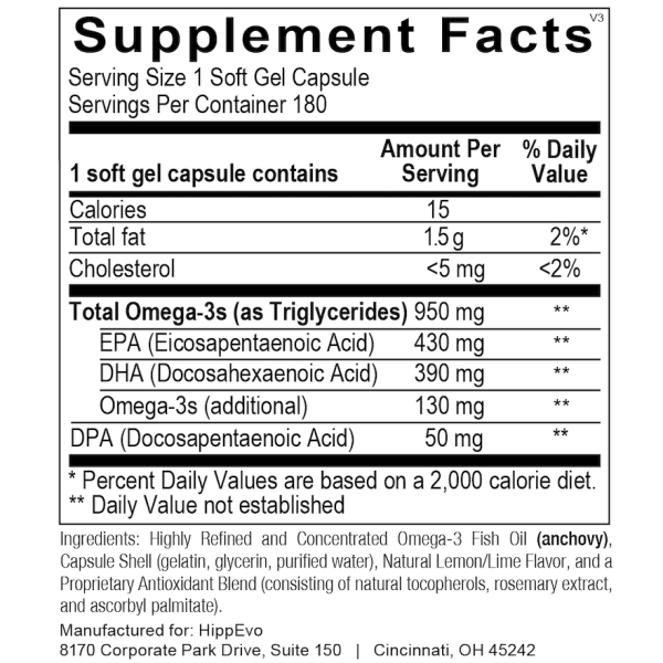 Omega Tri Max 180 ingredients