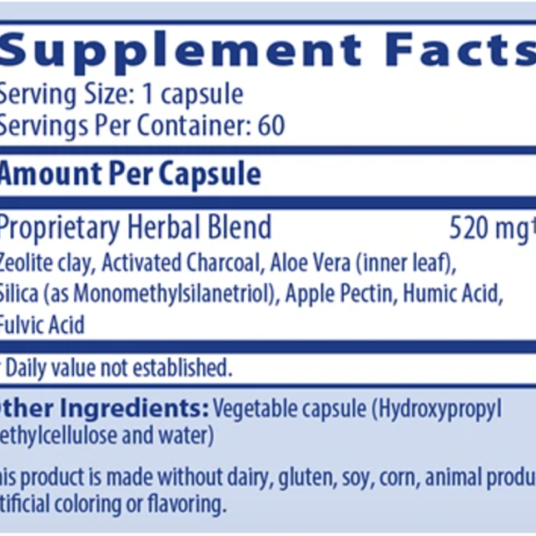 GI Detox ingredients