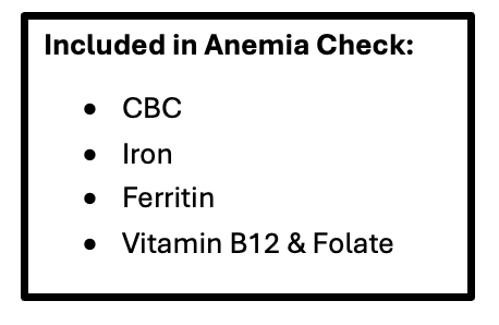 Anemia bundle tests
