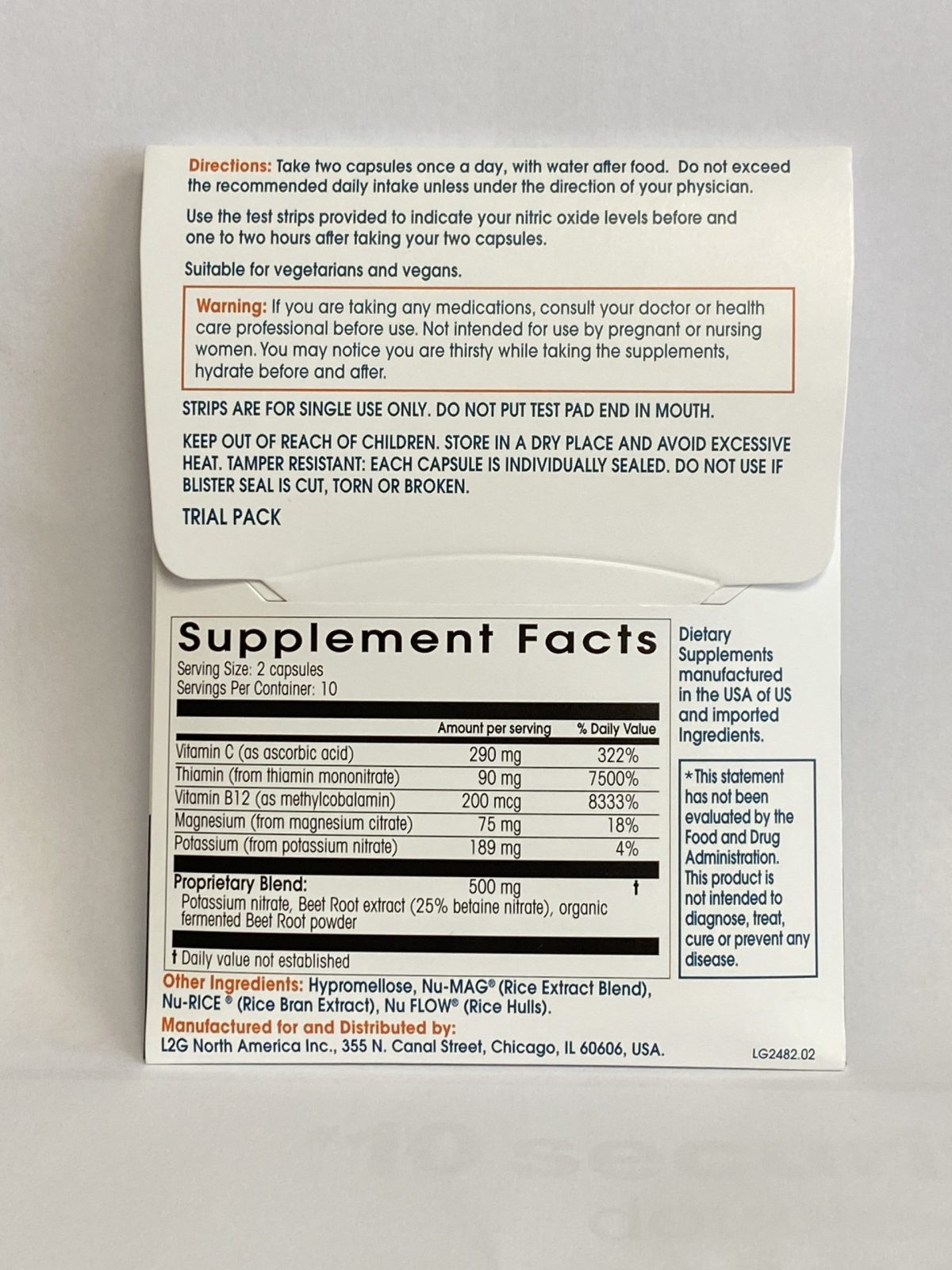 Nitric Oxide Trial Pack HippEvo Shop