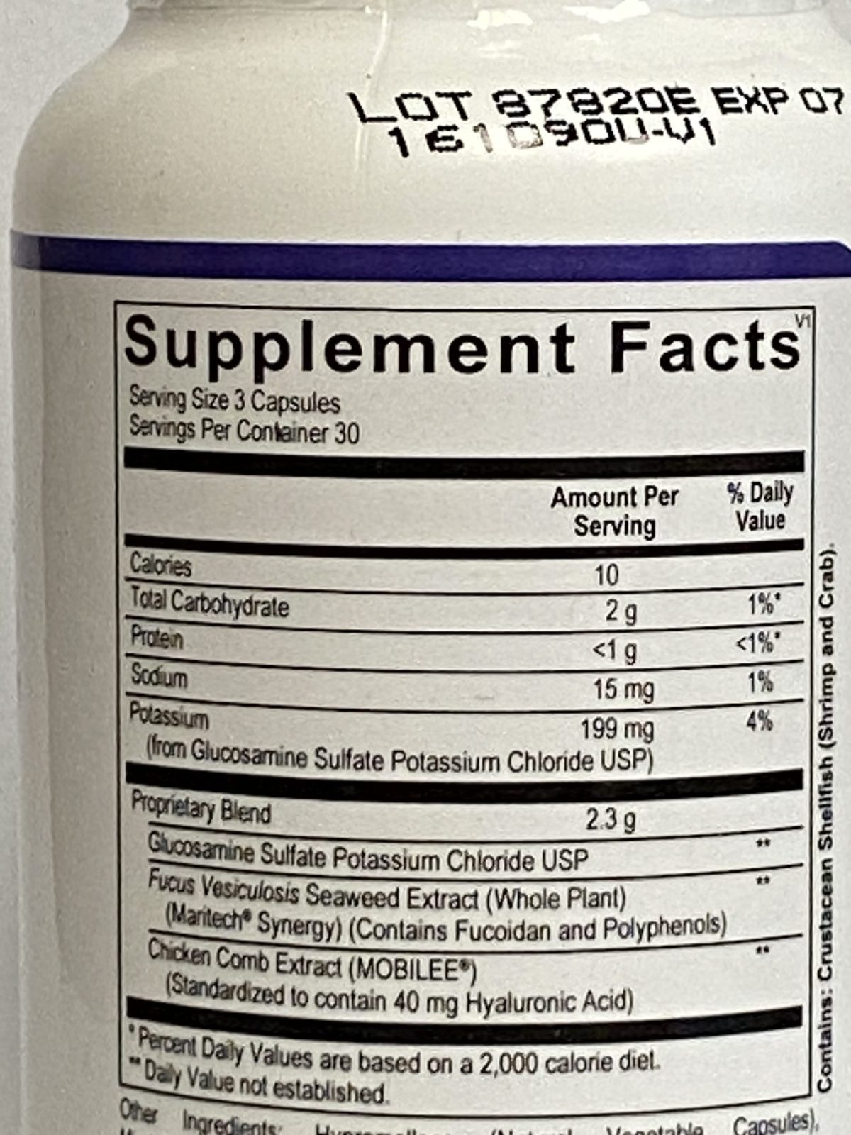 VascuCalyx ingredients