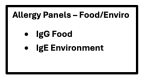 Allergy panel tests